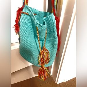 Wayuu Mochila Bag/Purse Great for the Fall! Hand Made Cross Body or Shoulder